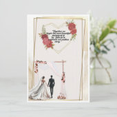 faire-part de mariage (Debout devant)