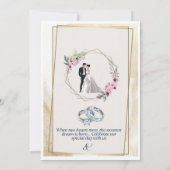 faire-part de mariage (Dos)