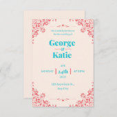 Faire-part de mariage (Devant / Derrière)