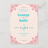 Faire-part de mariage (Devant)