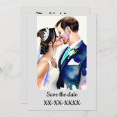 Faire-part de mariage (Devant / Derrière)