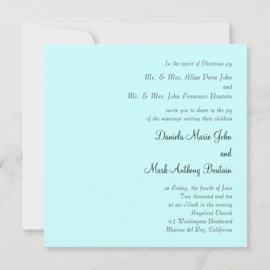 Faire-part de mariage (Devant)