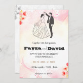 Faire-part de mariage (Devant / Derrière)