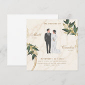 faire-part de mariage (Devant / Derrière)