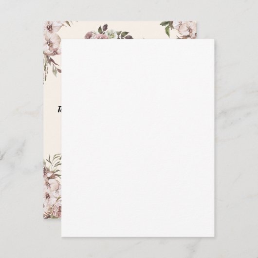 faire-part de mariage (Devant / Derrière)