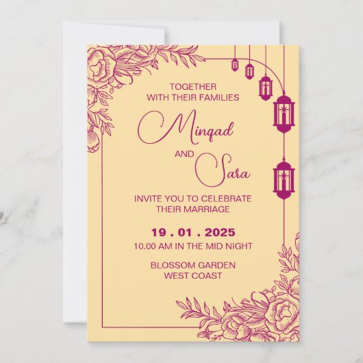 Faire-part de mariage (Devant)