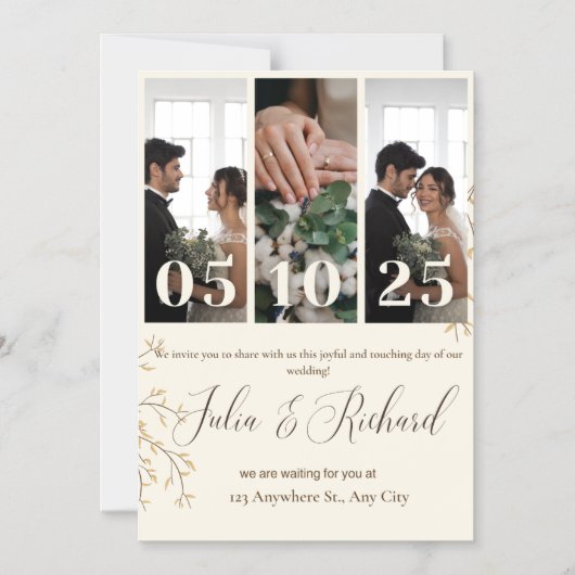 Faire-part de mariage (Recto)