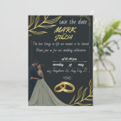 faire-part de mariage (Debout devant)