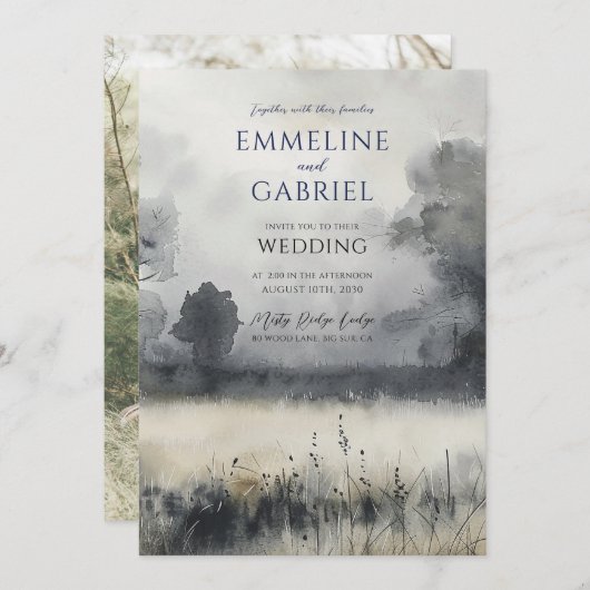 Faire-part de mariage (Devant / Derrière)