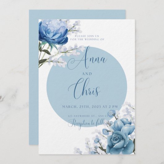 faire-part de mariage (Devant / Derrière)