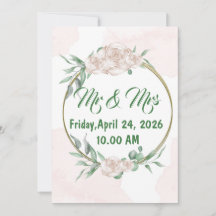 Faire-part de mariage