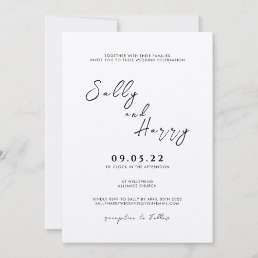 Faire-part de mariage (Devant)