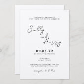 Faire-part de mariage (Devant / Derrière)