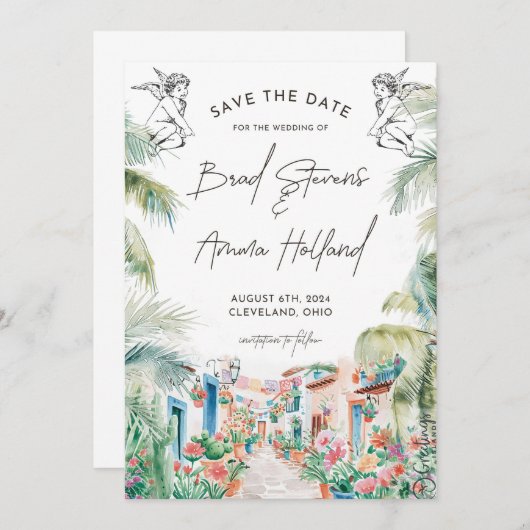 Faire-part de mariage (Devant / Derrière)