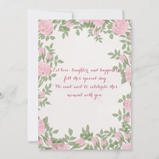 Faire-part de mariage (Dos)