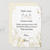 faire-part de mariage (Devant / Derrière)