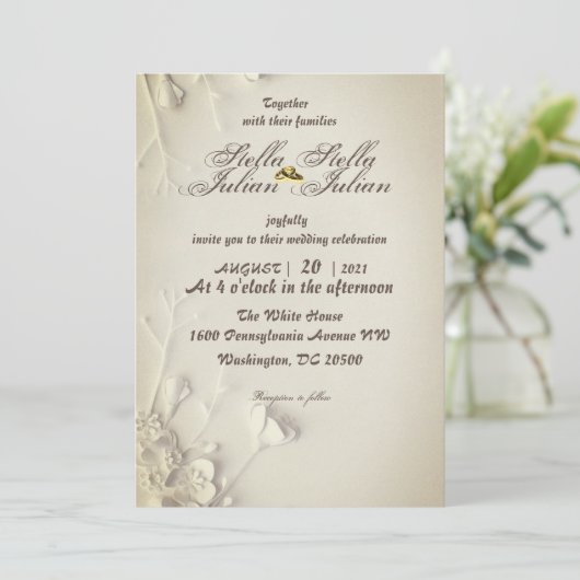 Faire-part de mariage (Debout devant)