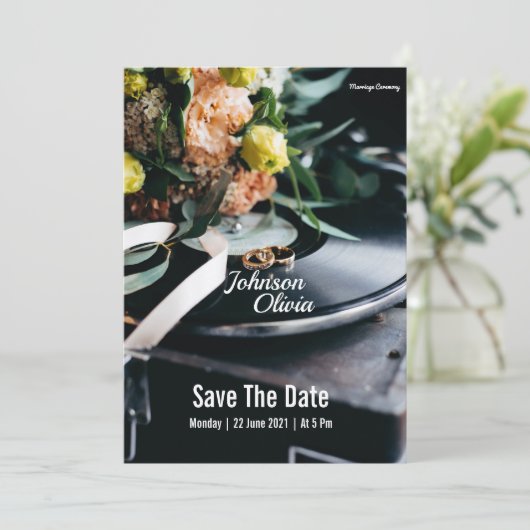 faire-part de mariage (Debout devant)