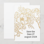 Faire-part de mariage (Devant / Derrière)