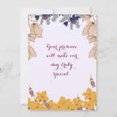 Faire-part de mariage (Dos)