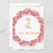 Faire-part de mariage (Devant / Derrière)