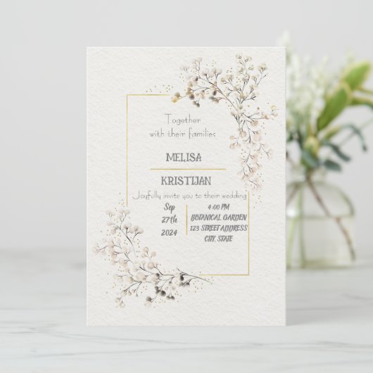 Faire-part de mariage (Debout devant)