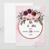 Faire-part de mariage (Devant / Derrière)