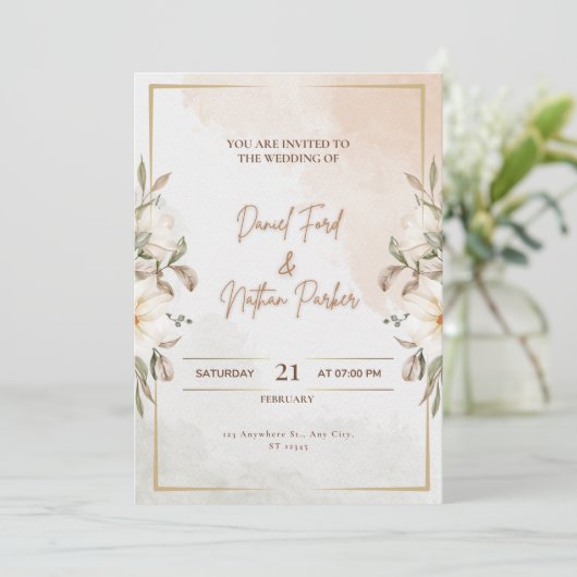 Faire-part de mariage (Debout devant)