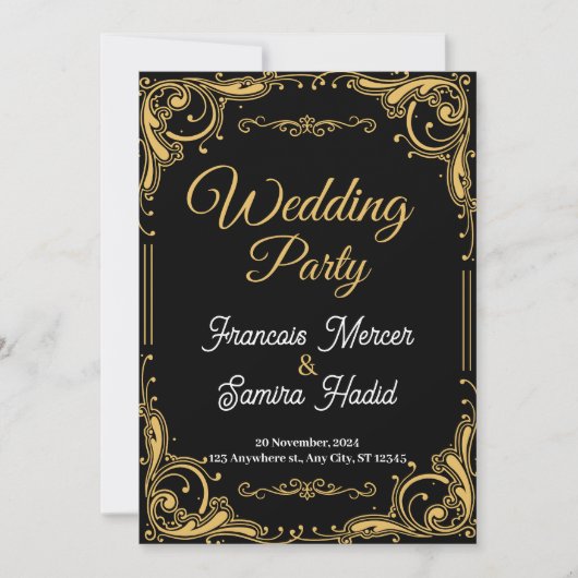 faire-part de mariage (Devant)