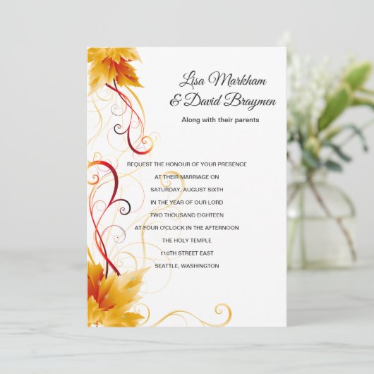 Faire-part de mariage (Debout devant)