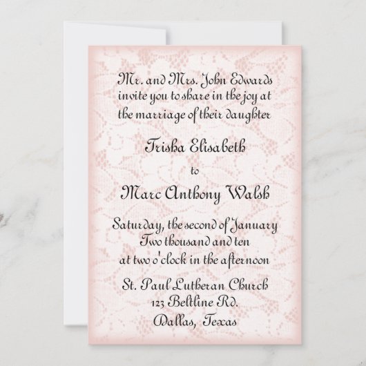 Faire-part de mariage (Devant)