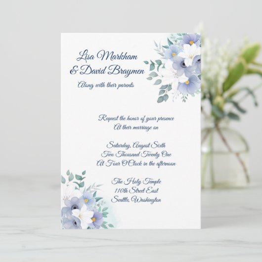 Faire-part de mariage (Debout devant)