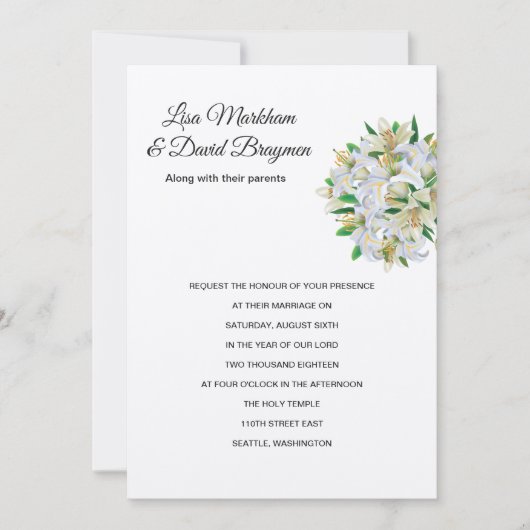 Faire-part de mariage (Devant)