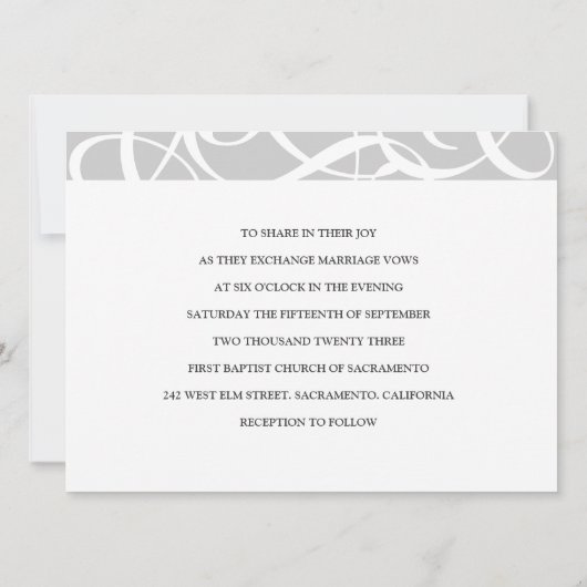 Faire-part de mariage (Dos)