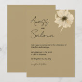 Faire-part de mariage (Devant / Derrière)