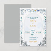 Faire-part de mariage (Devant / Derrière)