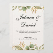 Faire-part de mariage (Devant / Derrière)