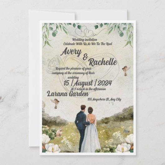 Faire-part de mariage (Devant)