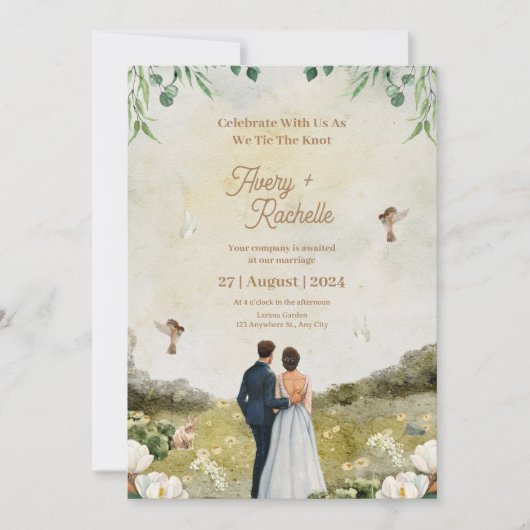 faire-part de mariage (Devant)