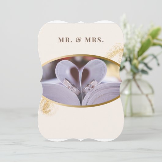 Faire-part de mariage (Debout devant)