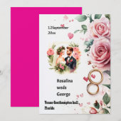 Faire-part de mariage (Devant / Derrière)