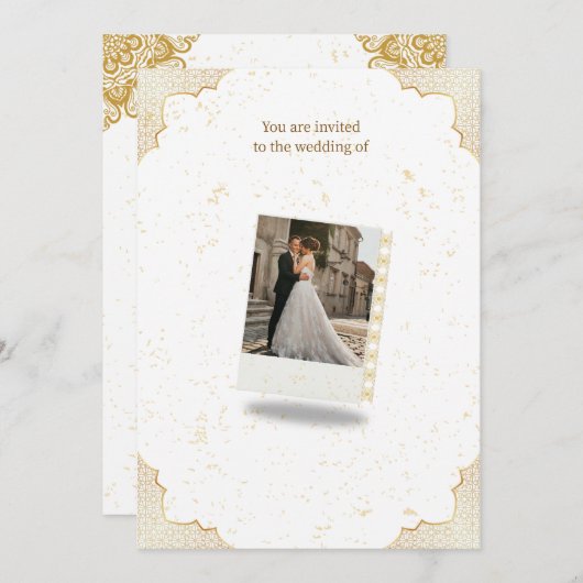 FAIRE-PART DE MARIAGE (Devant / Derrière)