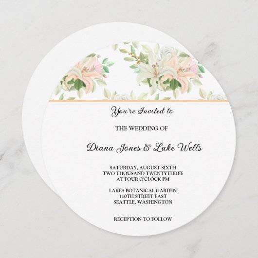 Faire-part de mariage (Devant / Derrière)