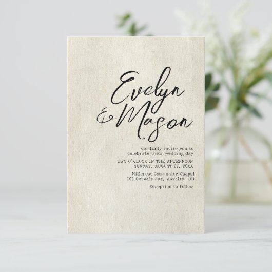 Faire-part de mariage (Debout devant)