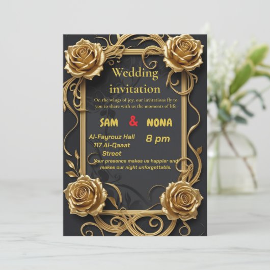 faire-part de mariage (Debout devant)