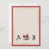 faire-part de mariage (Dos)
