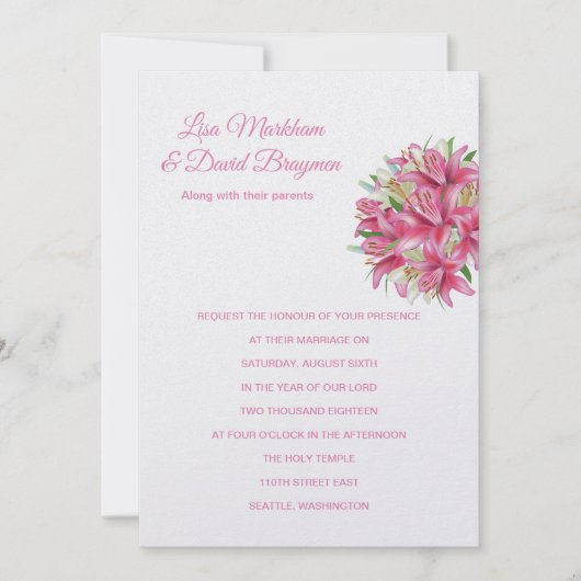 Faire-part de mariage (Devant)