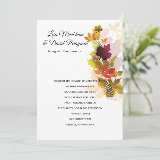 Faire-part de mariage (Debout devant)