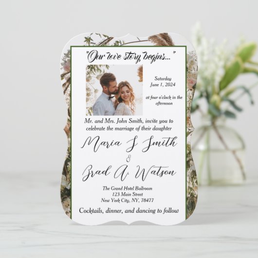 Faire-part de mariage (Debout devant)