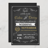 Faire-part de mariage (Devant / Derrière)